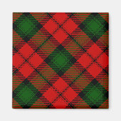 Aimant Kerr tartan rouge vert plaid (Devant)