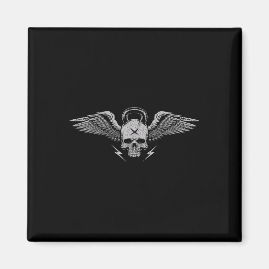 Aimant Kettlebell de crâne entraînement musculation entra (Devant)