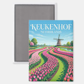 Aimant Keukenhof Pays-Bas (Recto/Verso)
