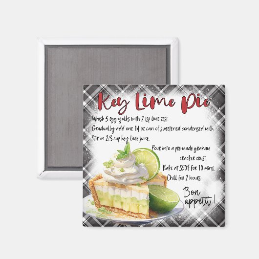Aimant Key Lime Pie Recipe (Recto/Verso)