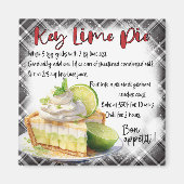 Aimant Key Lime Pie Recipe (Devant)