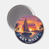 Aimant Key West États-Unis (Recto/Verso)