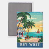 Aimant Key West Florida Travel (Recto/Verso)