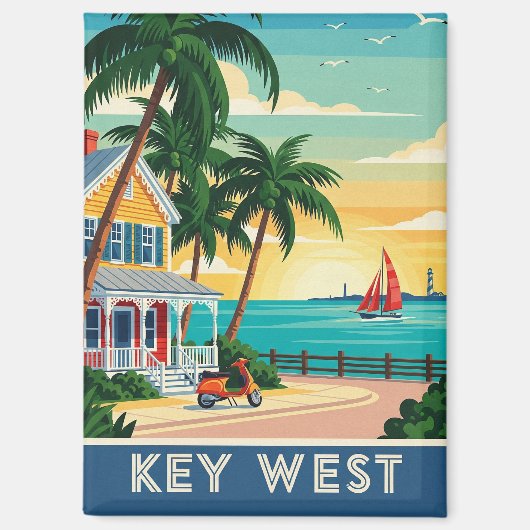Aimant Key West Florida Travel (Recto)