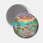Aimant Key West Floride (Recto/Verso)