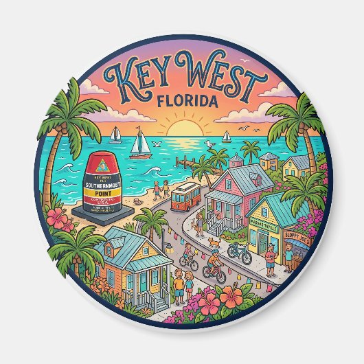 Aimant Key West Floride (Devant)