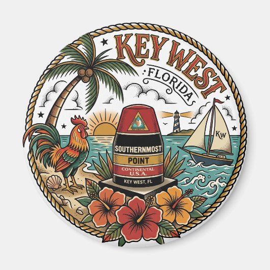 Aimant Key West Floride (Devant)