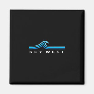 Aimant Key West Floride Vagues Vintage Hommes Femmes Garç