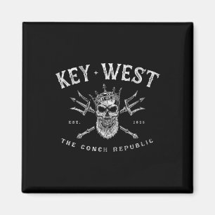 Aimant Key West Floride Vintage Poseidon République des C