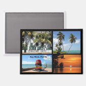 Aimant Key West historique Floride États-Unis (Recto/Verso)