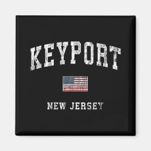 Aimant Keyrt New Jersey Nj Drapeau Américain Vintage Srts