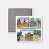 Aimant KH * Cambodge - Angkor Vat - Phonom Penh (Recto/Verso)