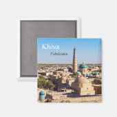 Aimant Khiva célèbre - Ouzbékistan (Recto/Verso)