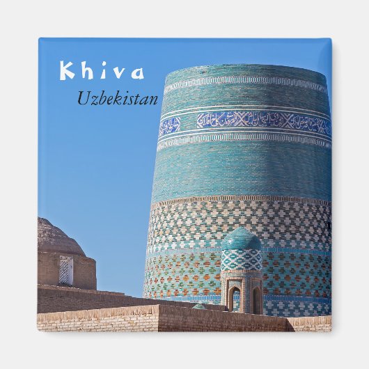 Aimant Khiva, Ouzbékistan - Islam Khodja Minaret (Devant)