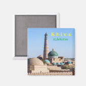 Aimant Khiva, Ouzbékistan - Islam Khodja Minaret et Mosqu (Recto/Verso)