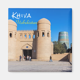 Aimant Khiva, Ouzbékistan - Porte à deux tours