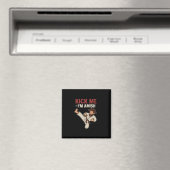 Aimant Kick Me Im Amish Karate Spin Kick Graphic (In Situ (Lave-vaisselle))