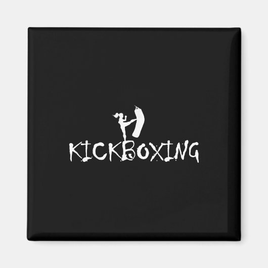 Aimant Kickboxer Kickboxing Arts Martiaux Boxe Mma Sparri (Devant)