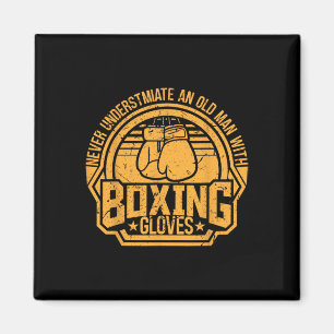 Aimant Kickboxer Kickboxing Boxeur Boxe Design Vintage
