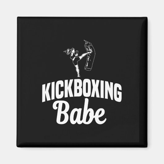 Aimant Kickboxing Bybe Kickboxeur Karaté Boxe Combattant  (Devant)