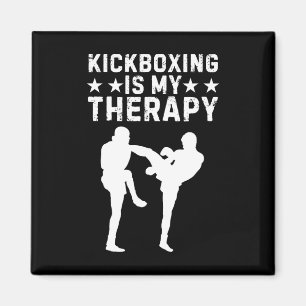 Aimant Kickboxing drôle pour hommes femmes Entraînement d