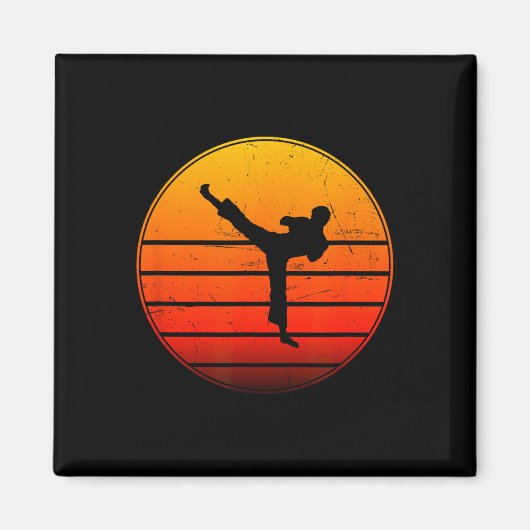 Aimant Kickboxing féminin Boxe masculine Kickbox Kickboxe (Devant)