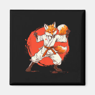 Aimant Kickboxing Fox Taekwondo Karaté Mma Drôle Arts Mar