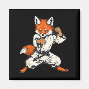 Aimant Kickboxing Fox Taekwondo Karaté Mma Drôle d'Art Ma