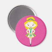 Aimant KIDLETS :: Danseur irlandais blonde (Recto/Verso)