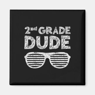 Aimant Kids 2nd Grade Dude Second Grade Byck To School 