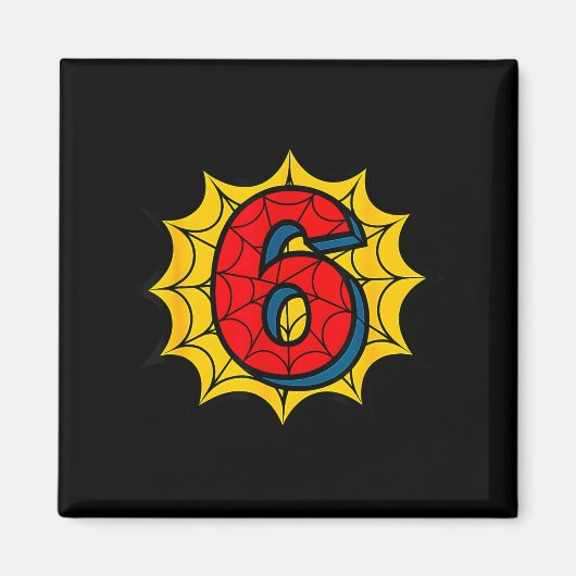 Aimant Kids 6th Birthday Sder Theme Party 6 Year Old Boys (Devant)