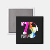 Aimant Kids 7 Birthday Boy Soccer 7th Birthday  (Recto/Verso)