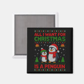 Aimant Kids Xmas Tee, All I Want For Christmas Is A Pengu (Recto/Verso)