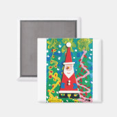 Aimant KidsArt for CHOC - Père Noël Winter Wonderland (Recto/Verso)