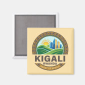 Aimant Kigali Rwanda Afrique (Recto/Verso)