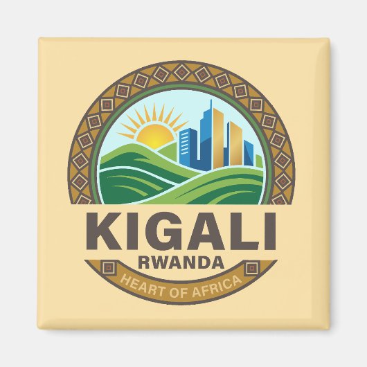 Aimant Kigali Rwanda Afrique (Devant)