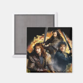 Aimant Kili, BILBO BAGGINS™, & THORIN OAKENSHIELD™ Art (Recto/Verso)