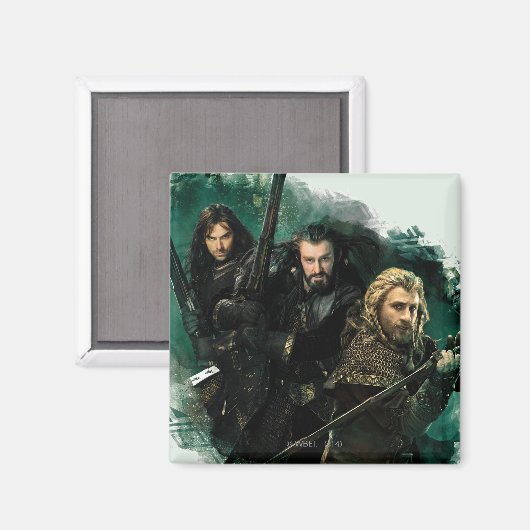 Aimant Kili, THORIN OAKENSHIELD™, & Fili Graphic (Recto/Verso)