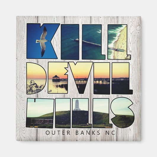Aimant Kill Devil Hills - Outer Banks NC (Devant)