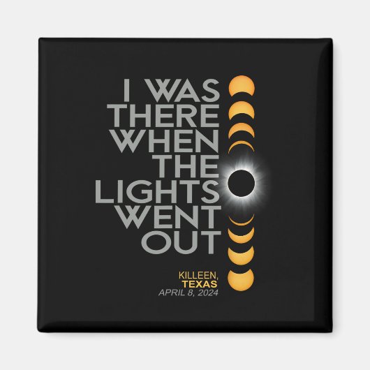 Aimant Killeen 2024 Solar Eclipse 2024 040824 Eclipse (Devant)