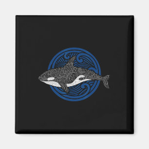 Aimant Killer Whale Design Ocean Waves Hommes Garçons Enf