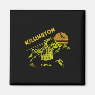 Aimant Killington Vermont Débardeur de Ski Rétro en détre