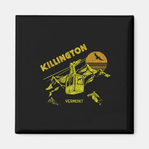 Aimant Killington Vermont Ski Retro En Perte