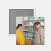 Aimant Kim Jong-il, Corée du Nord (Recto/Verso)