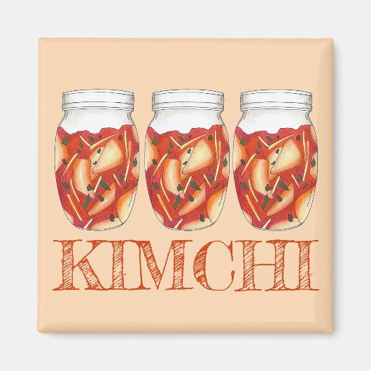 Aimant Kimchi Fermenté Chou Cuisine coréenne (Devant)