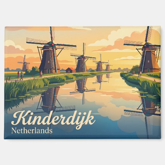 Aimant Kinderdijk Pays-Bas (Recto)