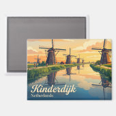 Aimant Kinderdijk Pays-Bas (Recto/Verso)