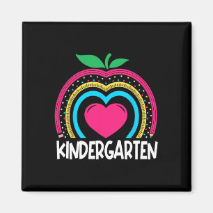 Aimant Kindergarten Boho Rainbow enseignant équipe Kinder