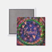 Aimant Kindness Plutôt Inspirationnel Floral Trendy Fun (Recto/Verso)