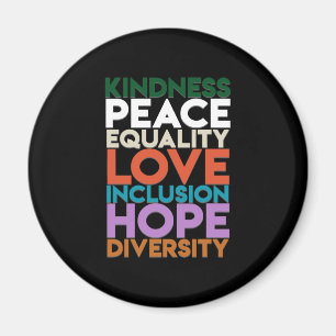 Aimant Kindy Peace Support Terre World Peace Day Lover
